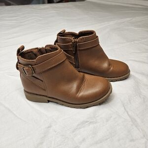 Old Navy Brown Ankle Boots with Sturdy Heel